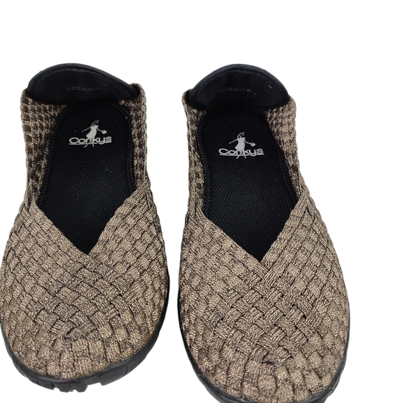 Corkys 'Sidewalk' Metallic‎ Bronze Woven Flats 7 - Picture 8 of 8